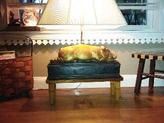 Sleeping Pig Lamp